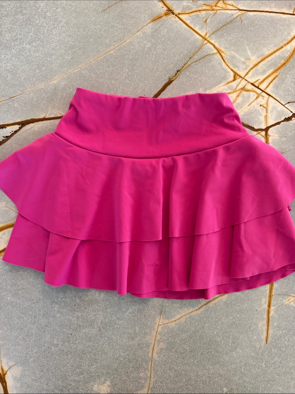 Hot Pink Two-Piece Ruffled Skirt Set - Picture 5 of 7